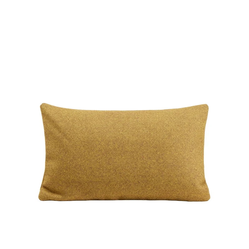 Housse de coussin NERIO chiné grain de moutarde