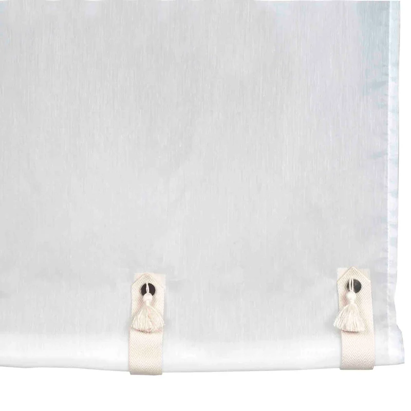 Voilage de vitrages TRAMONTANE blanc