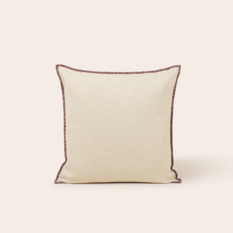 Housse de coussin GHABY naturel et bourdon en dégradé