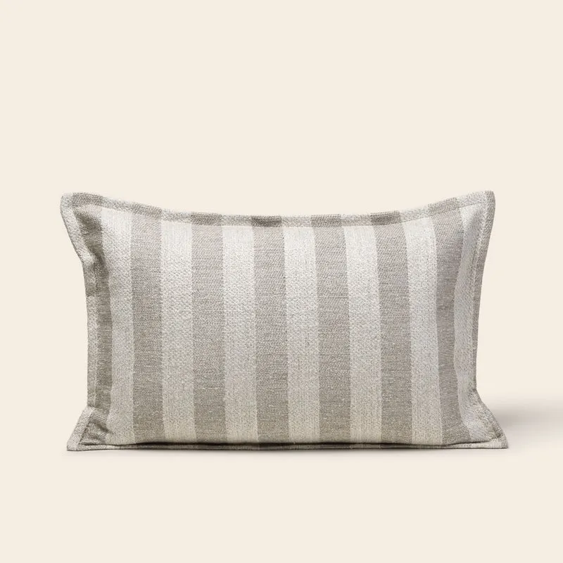 Housse de coussin FABBIO naturel et grisé
