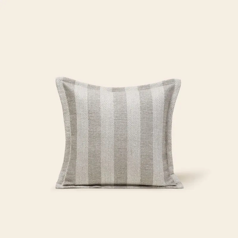 Housse de coussin FABBIO naturel et grisé