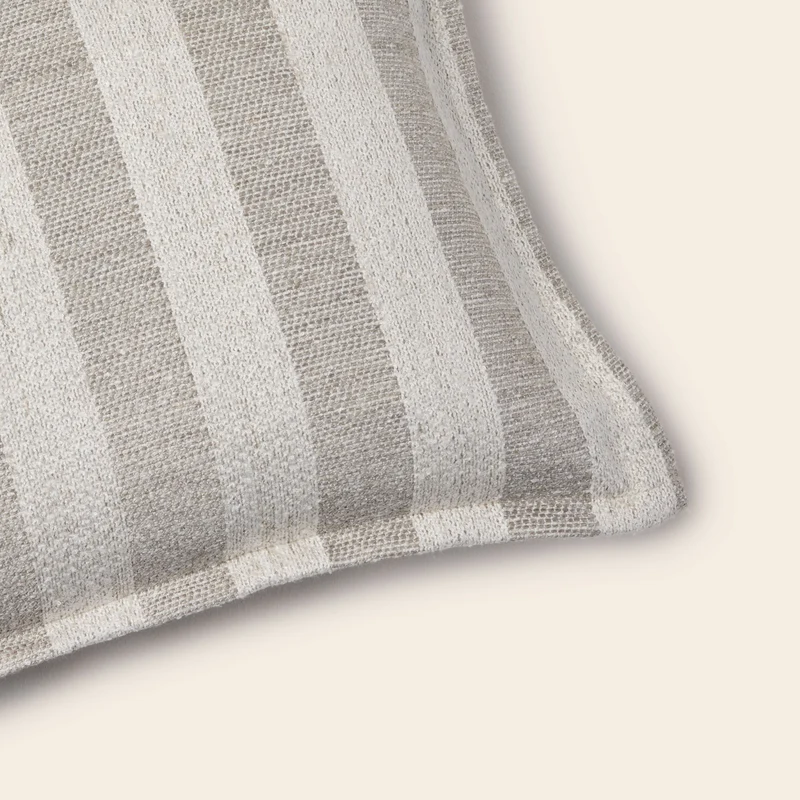 Housse de coussin FABBIO naturel et grisé