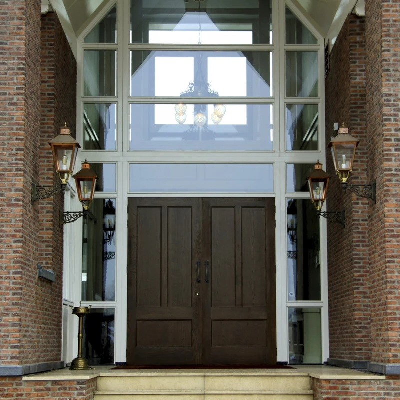 Casa Padrino Jugendstil Außenwandleuchte - Kupfer - Nostalgische Wetterfeste Außenleuchte