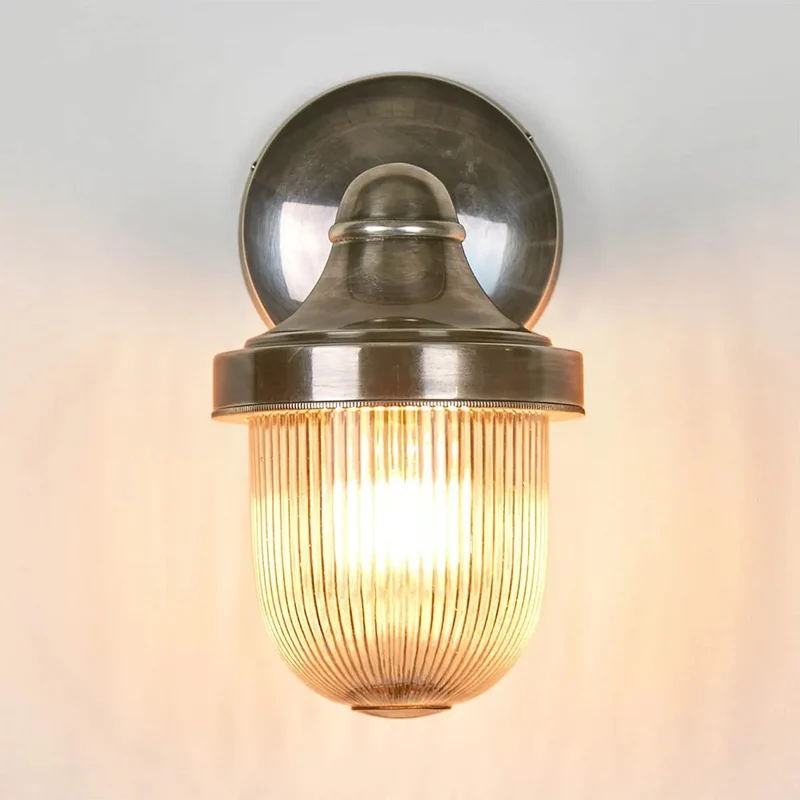 Casa Padrino Jugendstil Hofleuchte 14 x 20 x H. 25 cm - Silber - Nostalgische Wetterfeste Außenleuchte
