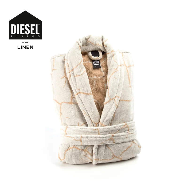 Accappatoio con Cappuccio crackle diesel Moderno in Cotone 410 gr/mq