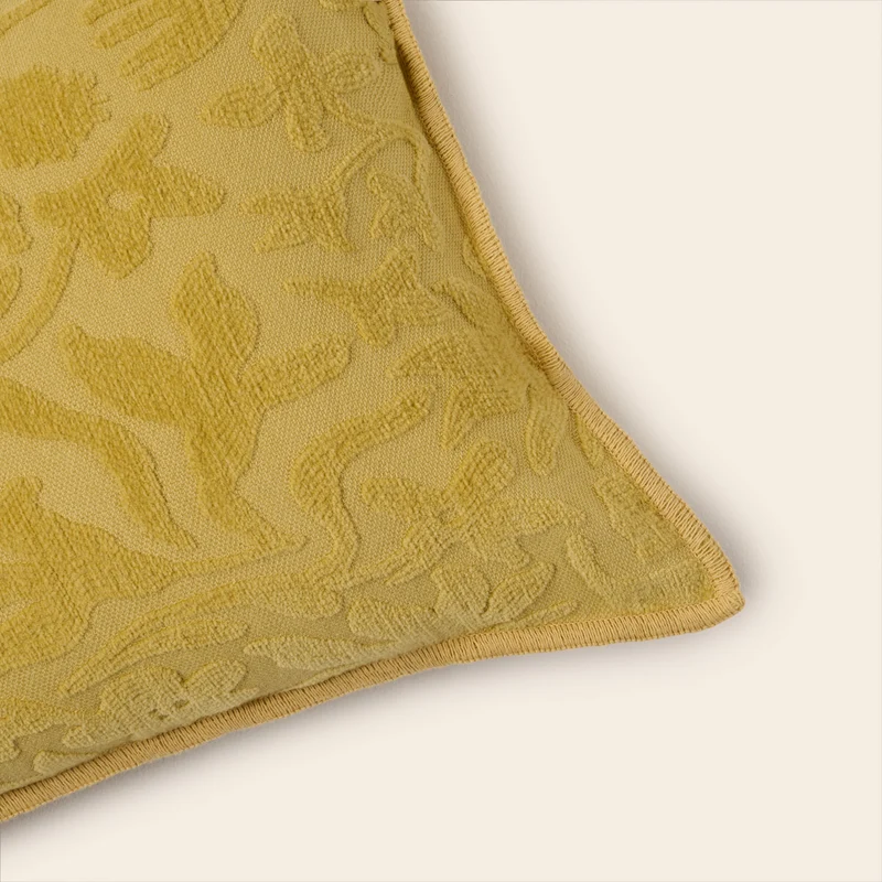 Housse de coussin CORINNA jaune indien