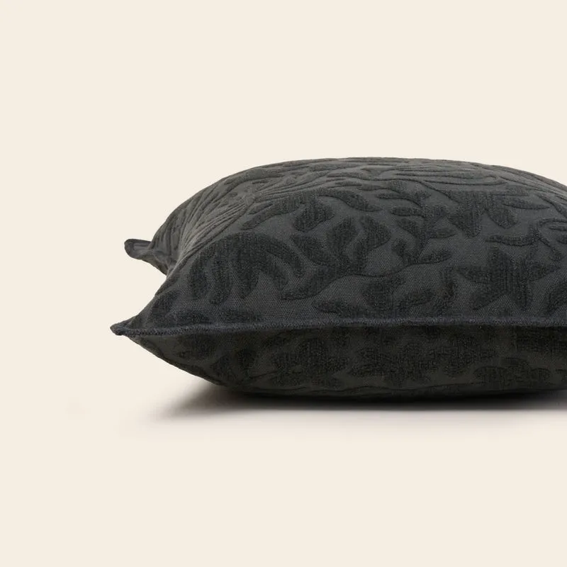 Housse de coussin CORINNA gris anthracite