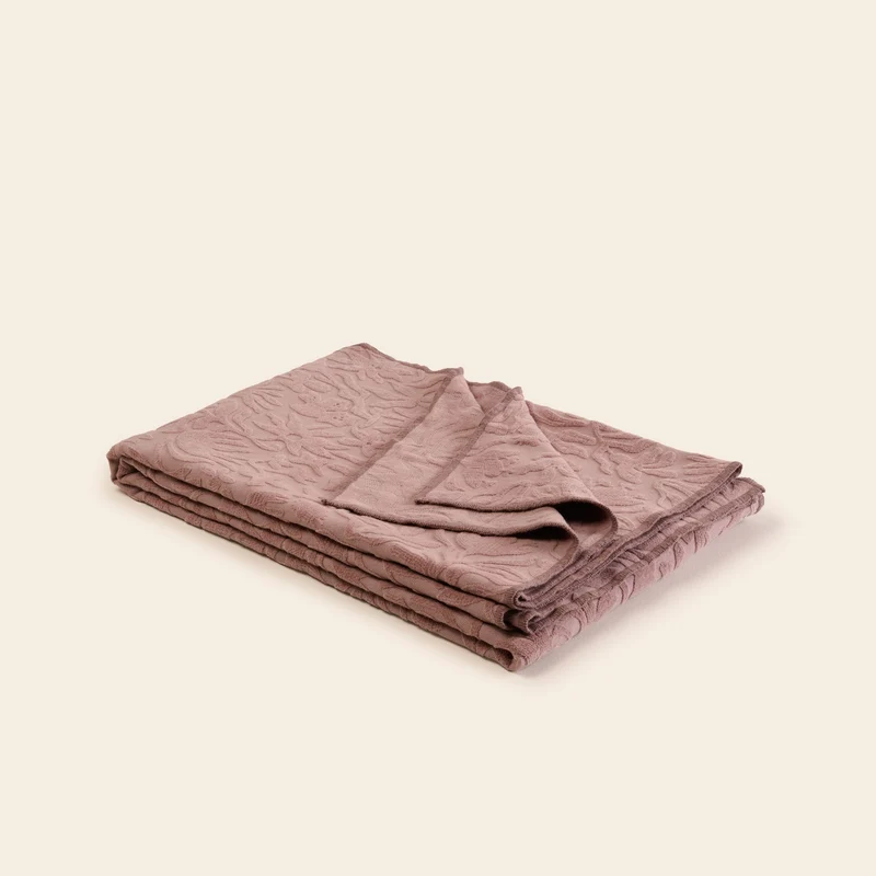 Plaid CORINNA rose ancien