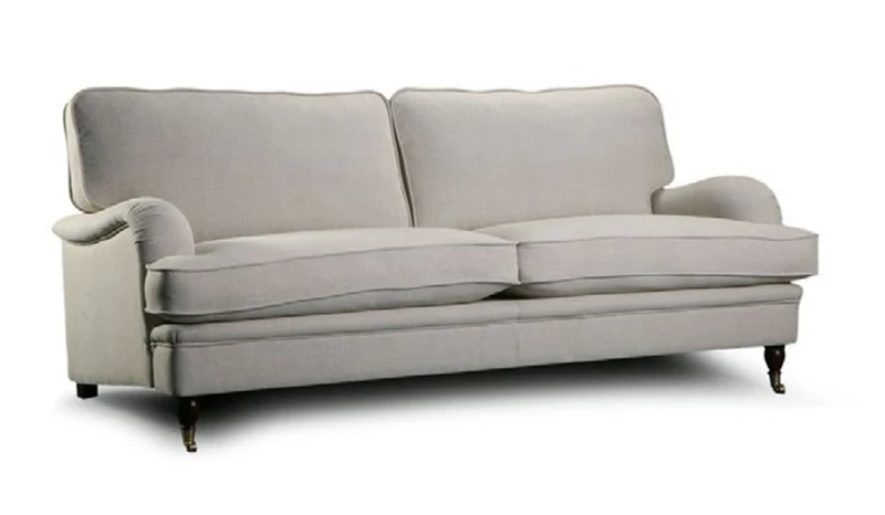 Casa Padrino Luxus Chesterfield 2er Sofa Fox 190 x 98 x H. 92 cm - Elegantes Wohnzimmer 2er Sofa mit Echtleder - Chesterfield Wohnzimmer Möbel