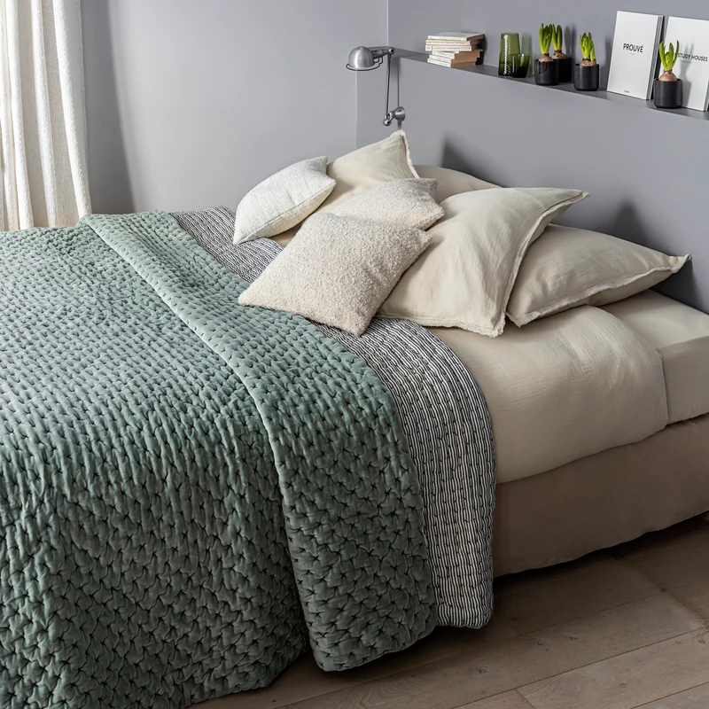 Couvre-lit matelassé MALO baltique