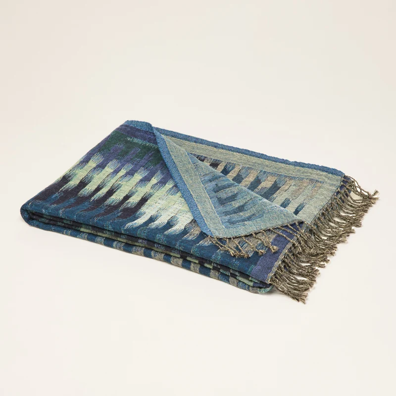 Plaid KHAN indigo