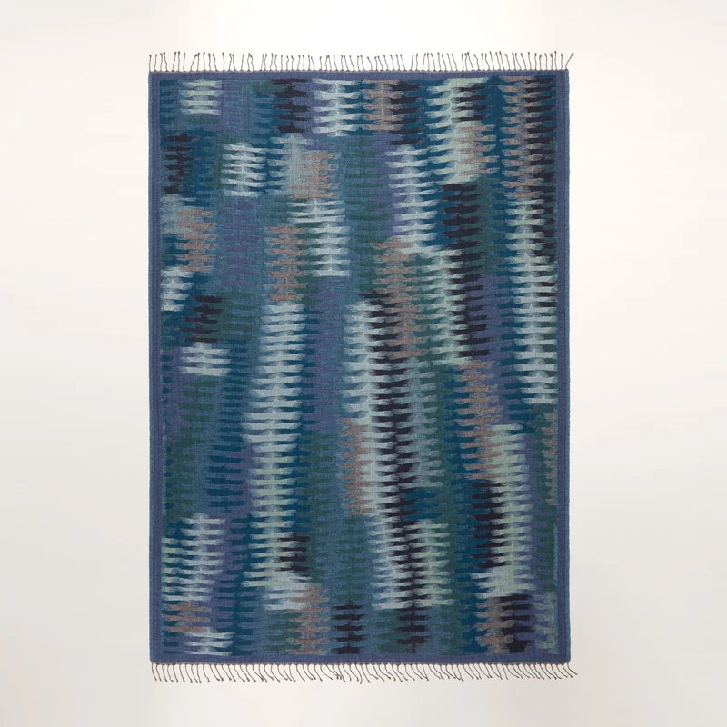 Plaid KHAN indigo