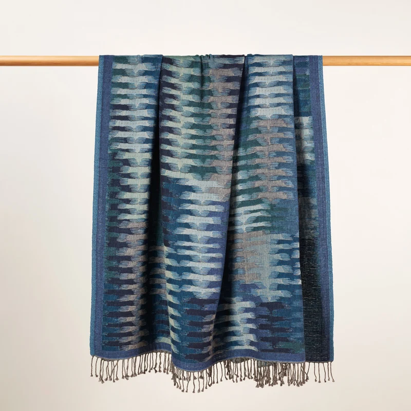 Plaid KHAN indigo