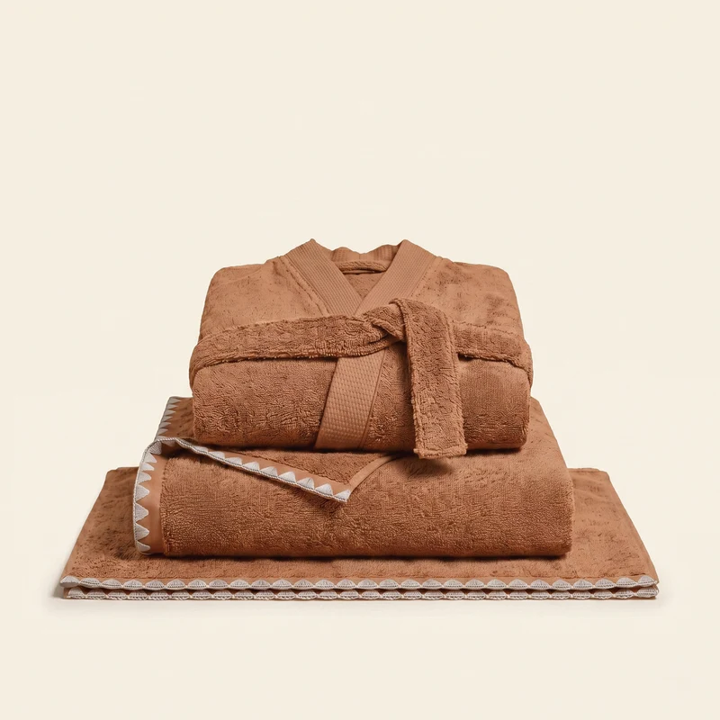 La Sortie de Bain NERYDA terre d'argile et beige