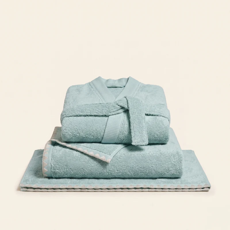 La Sortie de Bain NERYDA céladon et beige