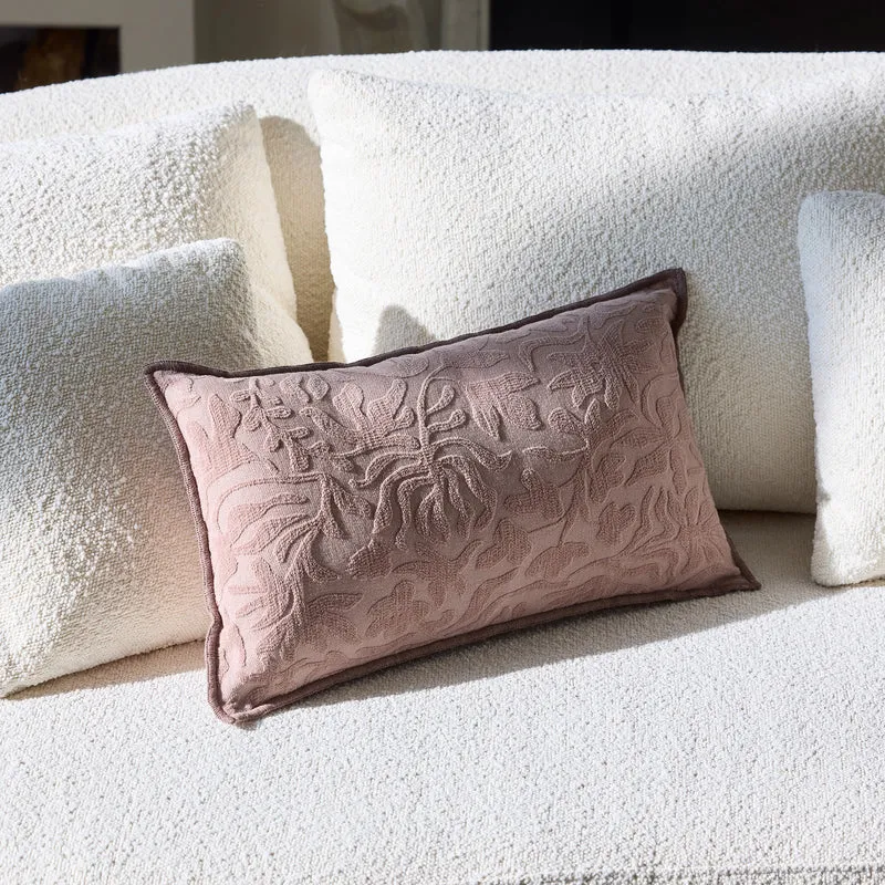 Housse de coussin CORINNA rose ancien