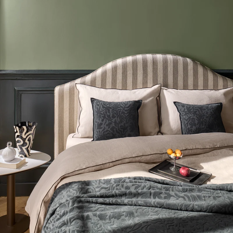 Couvre-lit CORINNA gris anthracite