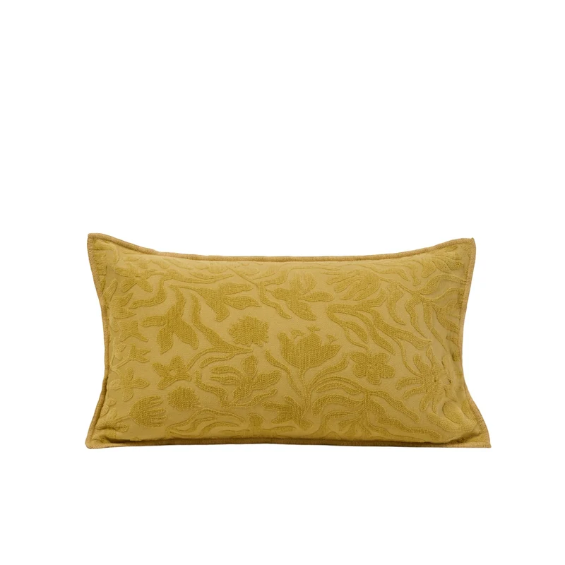 Housse de coussin CORINNA jaune indien