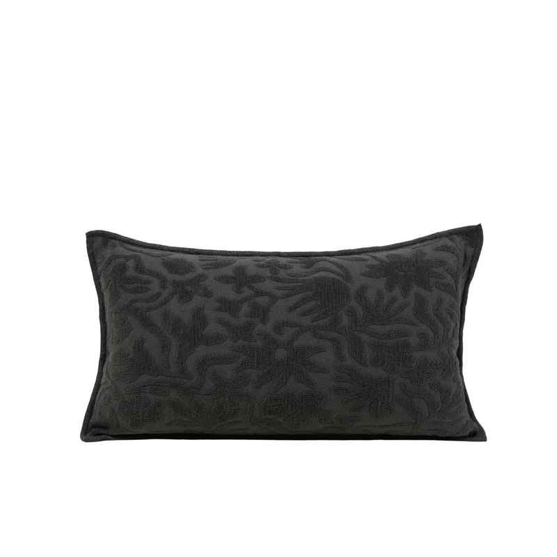 Housse de coussin CORINNA gris anthracite