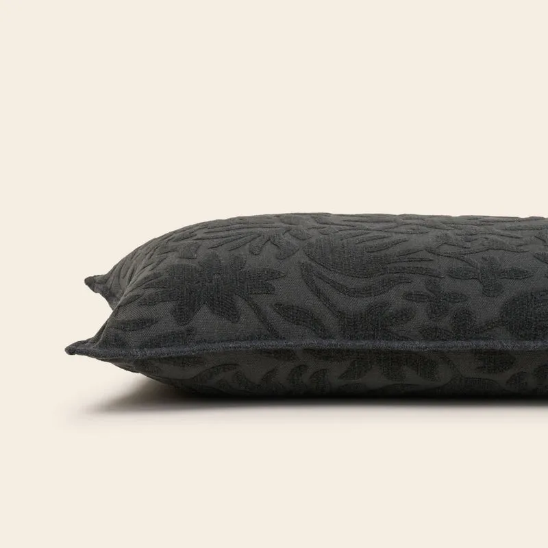 Housse de coussin CORINNA gris anthracite