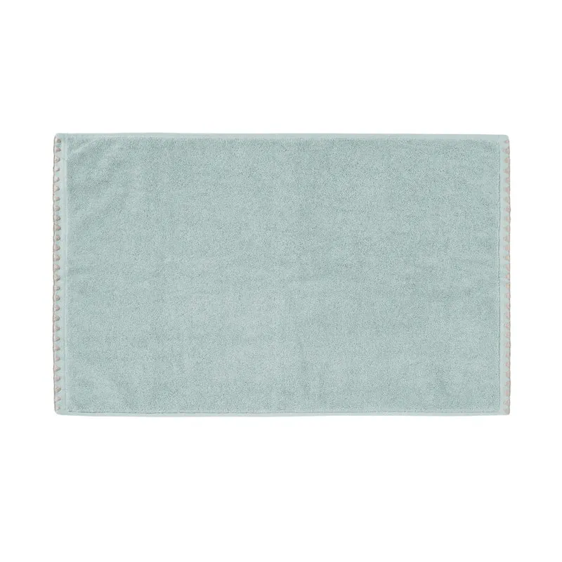 Tapis de bain NERYDA céladon et beige