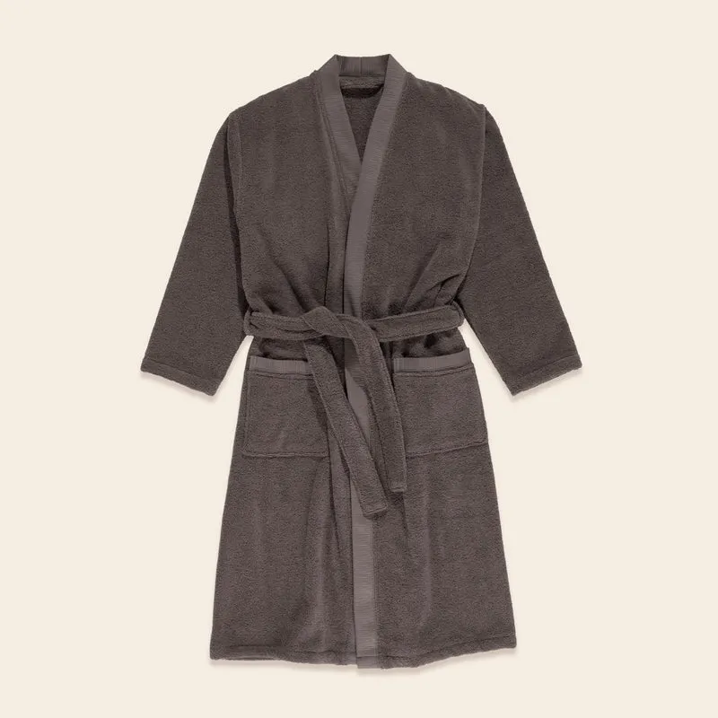 Peignoir de bain NARUMI brun cendré