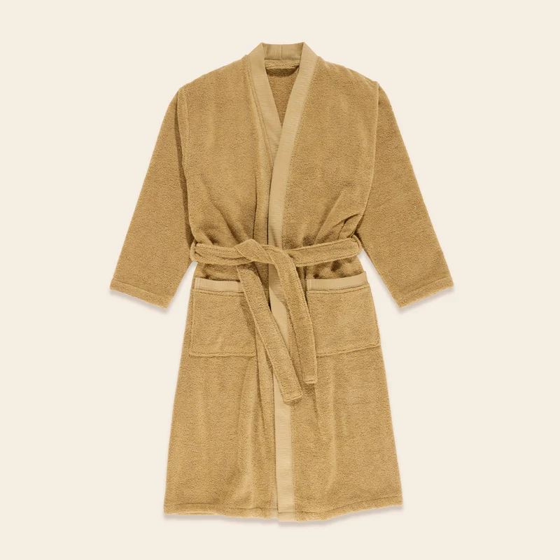Peignoir de bain NARUMI jaune sable
