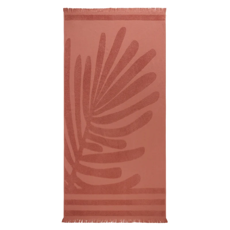 Fouta de plage TROPI terracotta