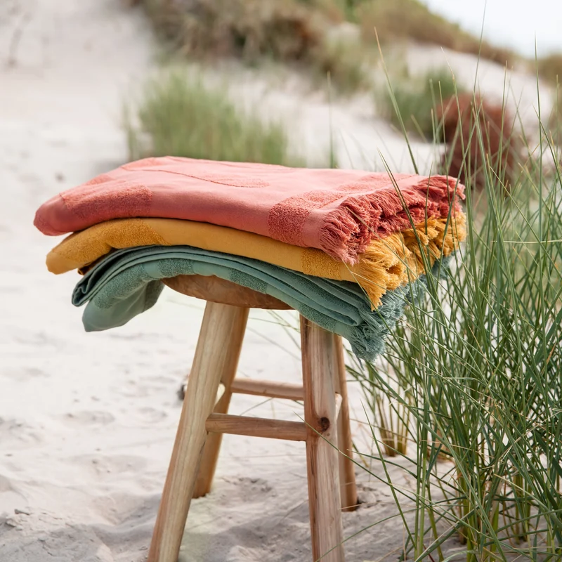 Fouta de plage TROPI terracotta