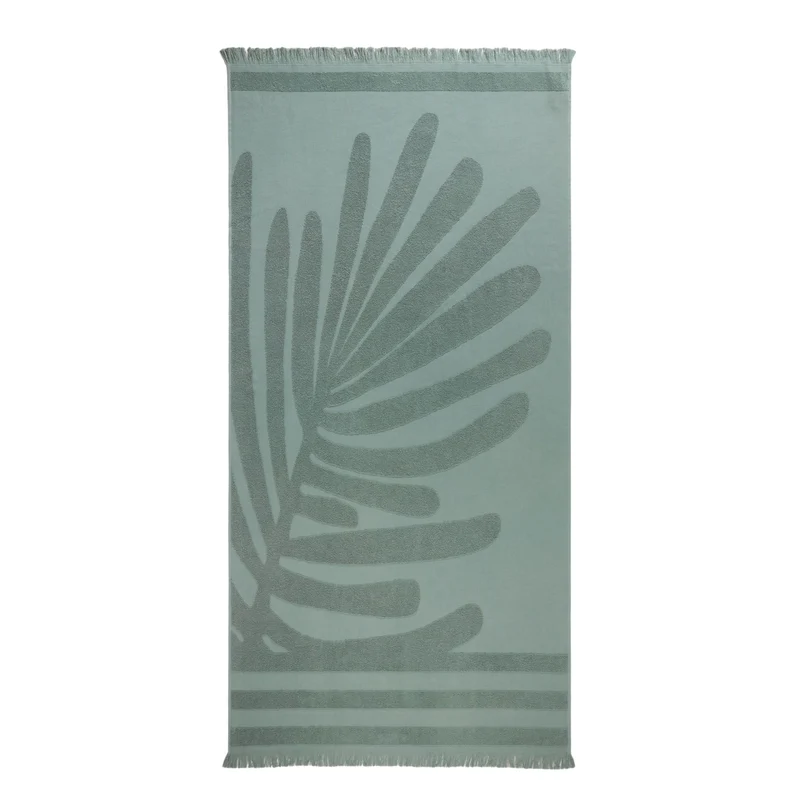 Fouta de plage TROPI vert sauge