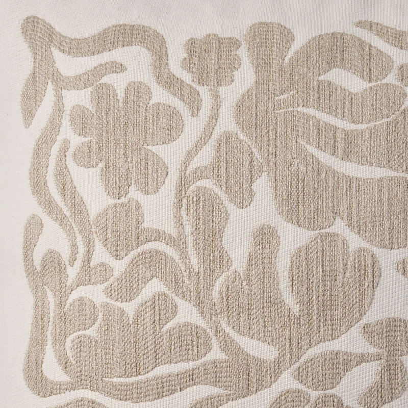 Housse de coussin SILENE ivoire et taupe