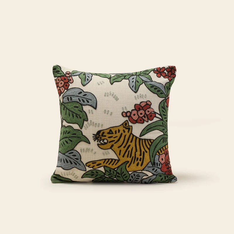 Housse de coussin TIGRIS ivoire
