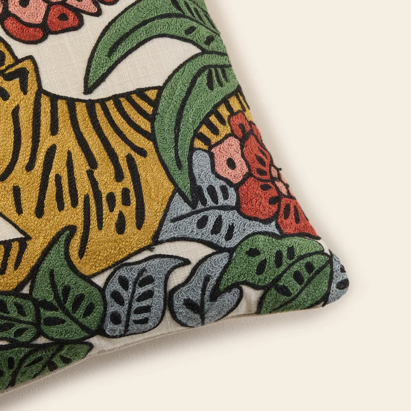Housse de coussin TIGRIS ivoire