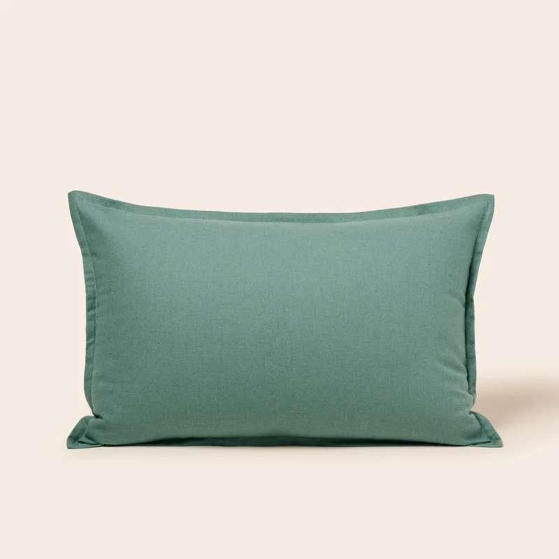 Housse de coussin LEOLINO cèdre bleuté