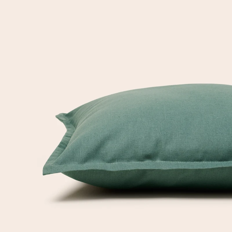 Housse de coussin LEOLINO cèdre bleuté