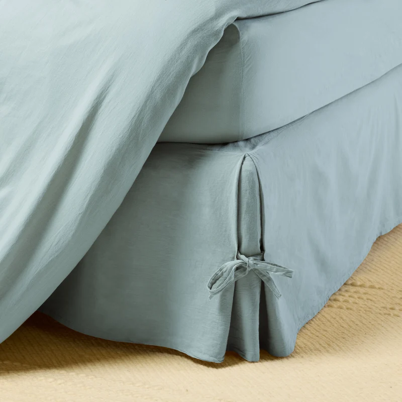 Cache sommier SATHEENE vert eucalyptus