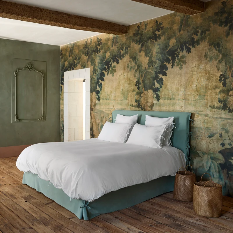 Housse de couette SATHEENE simplement blanc