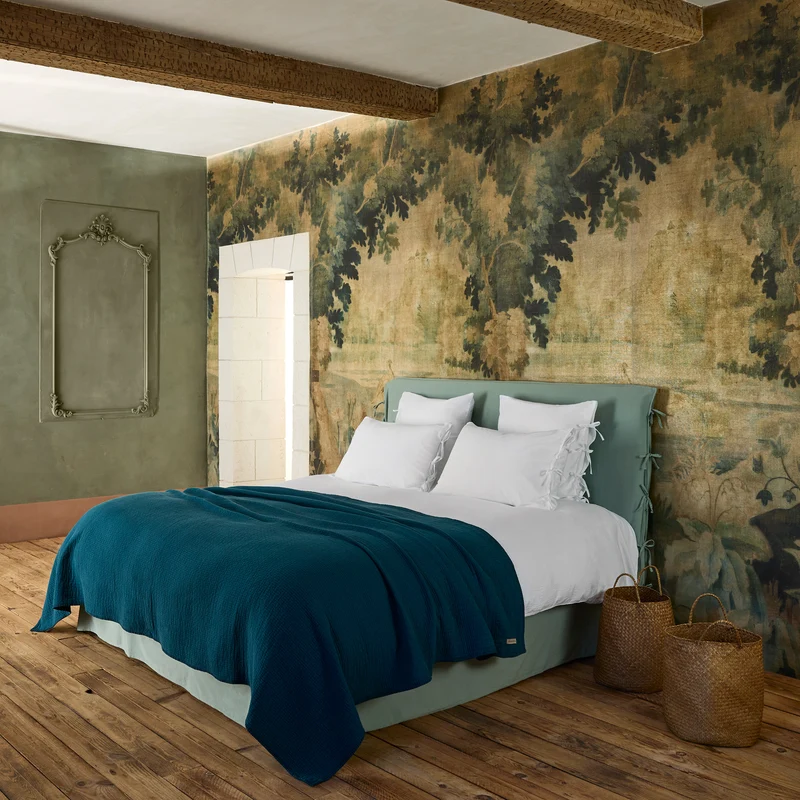 Housse de couette SATHEENE simplement blanc