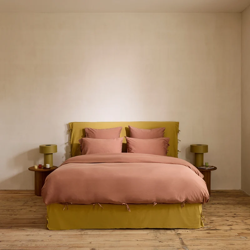 Housse de couette SATHEENE terrarosa