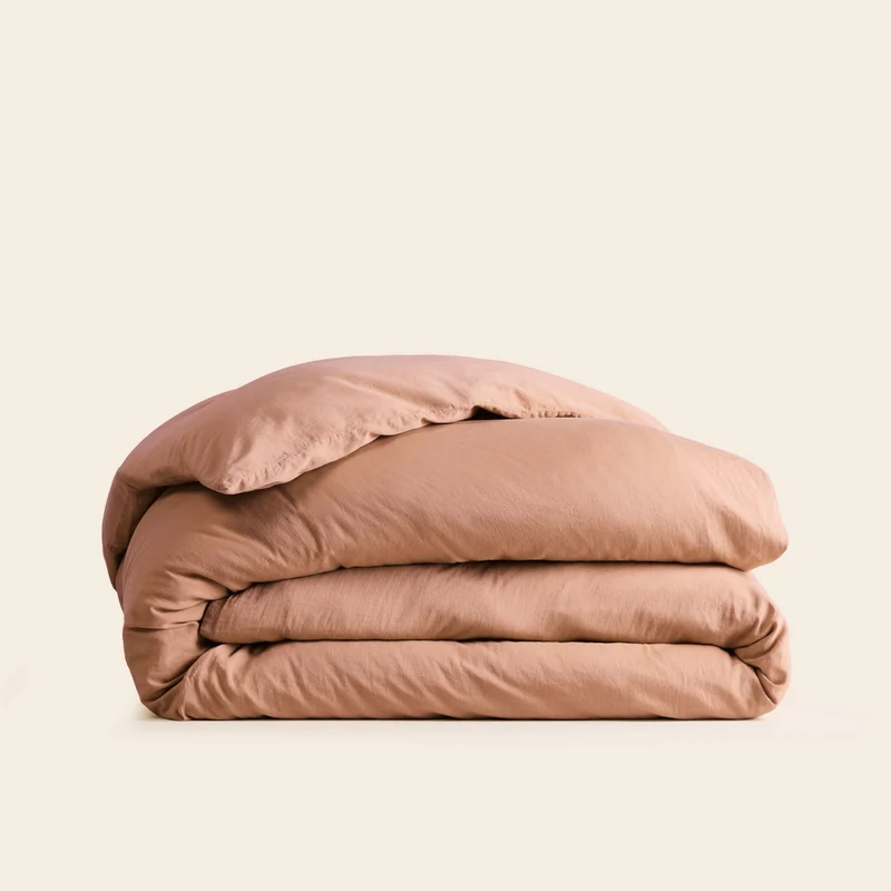 Housse de couette SATHEENE terrarosa