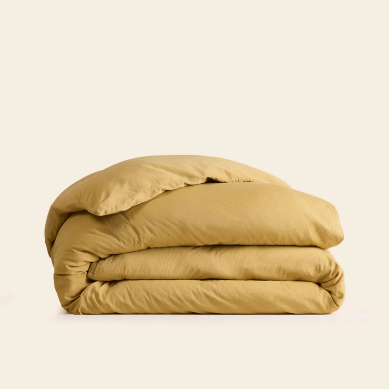 Housse de couette SATHEENE jaune indien
