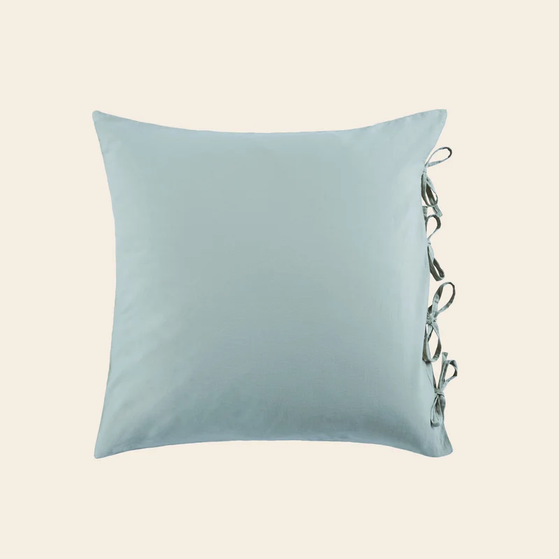 Lot de 2 taies d'oreiller SATHEENE vert eucalyptus