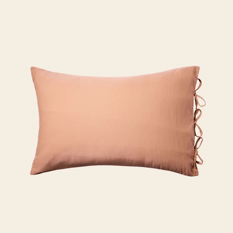 Lot de 2 taies d'oreiller SATHEENE terrarosa