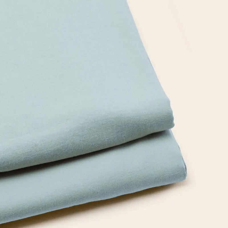 Drap plat SATHEENE vert eucalyptus
