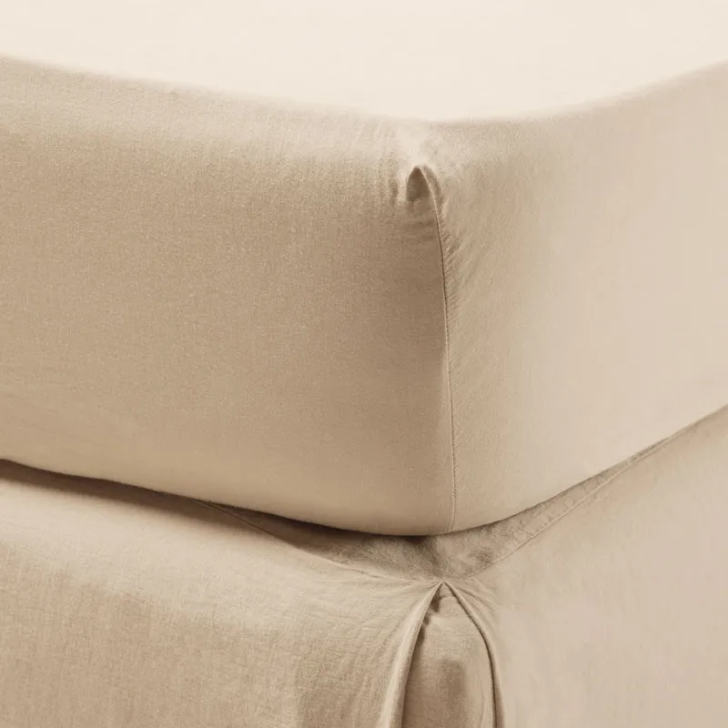 Drap Housse SATHEENE beige nude