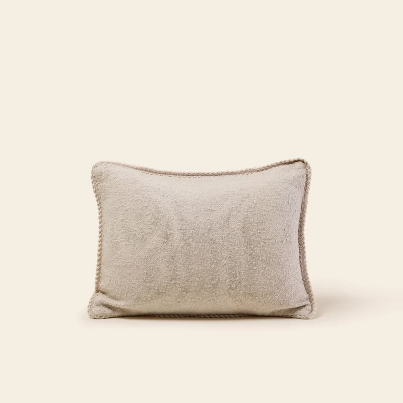 Housse de coussin GANJI calcaire