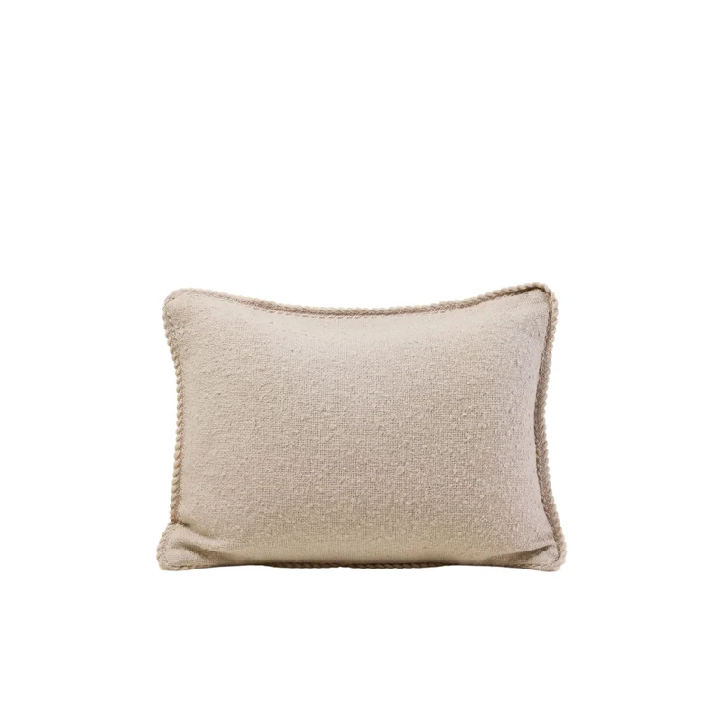 Housse de coussin GANJI calcaire