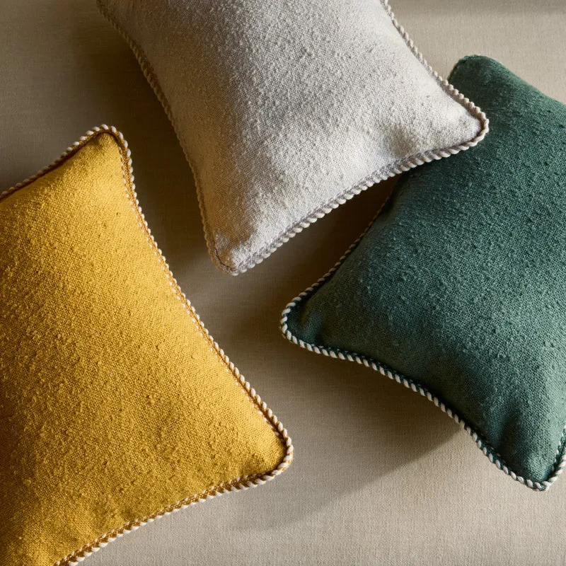 Housse de coussin GANJI jaune ocre