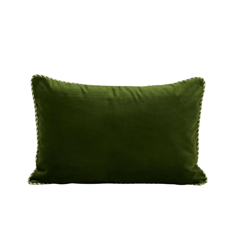 Housse de coussin DALILA vert olive