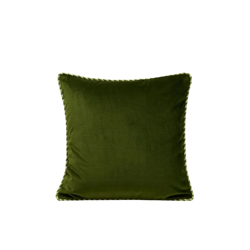 Housse de coussin DALILA vert olive